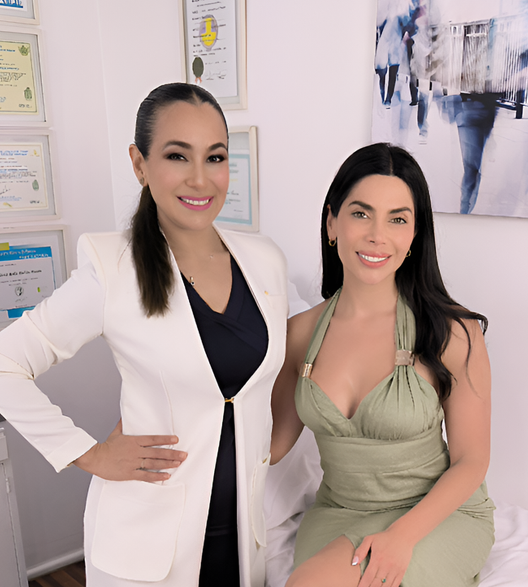 Ely Yutronic junto a la doctora Diana Cuéllar